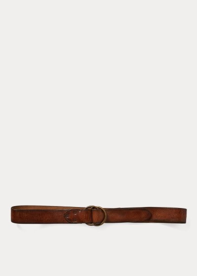 Men's Ralph Lauren Distressed Leather Belt | 074915NBT